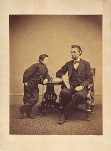[Abraham Lincoln und sein Sohn Thomas (Tad)]