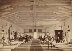 Armory Square Hospital, Innenansicht von Station K, ca. 1863