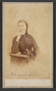 Carte-de-visite Porträt von Margaret Alsop, ca. 1865 von Alexander Gardner