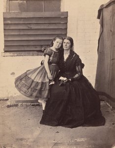 Mrs. Greenhow und Tochter, im alten Kapitol in Washington inhaftiert, 1862