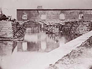 Ruinen in der Nähe des Kanalbeckens, Richmond, 1865