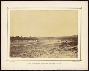 Turnpike-Brücke über den Kaw River bei Wyandotte, Kansas von Alexander Gardner