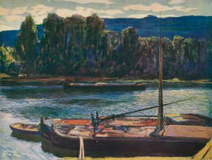 Abend an der Seine, um 1910, 1912