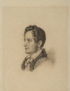 Porträt des Autors Alexander Herzen 1812-1870, ca. 1836 von Alexander Lavrentievich Vitberg