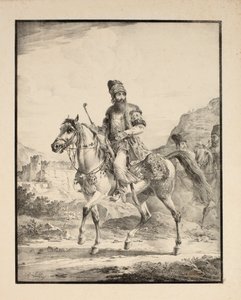 Perser zu Pferd, 1820 von Alexander Orlowski