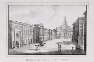 Ansicht des Arsenals und der Gießerei in St. Petersburg, Serie Ansichten von Sankt Petersburg