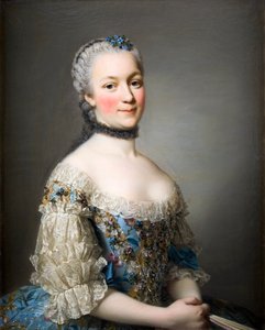 Porträt von Katarzyna Zamoiska gemalt von Roslin von Alexander Roslin