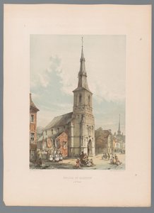 Ansicht der St.-Martins-Kirche in Sint-Truiden von Alexander Schaepkens