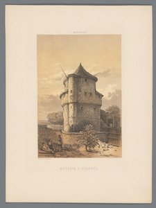 Wycker Kruittoren in Maastricht Magasin à poudres (Titel auf dem Objekt) Monuments de Maestricht (Serientitel) von Alexander Schaepkens