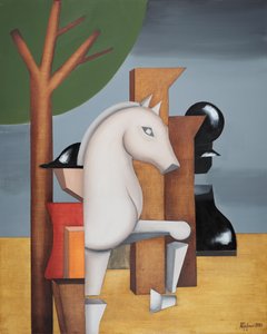 Strategischer Schach Springer von Alexander Trifonov