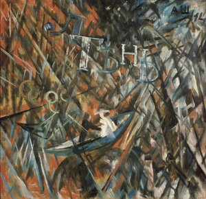 Rayonistische Komposition. Müßiggang und Schatten, 1914