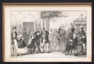 Karikatur im Leidener Studentenalmanach, 1843 von Alexander Ver Huell