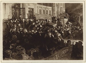 Lenins Ankunft in St. Petersburg, Russland von Alexander Viktorovich Moravov