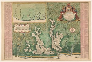 Allgemeine Karte von Suriname von Alexander de Lavaux