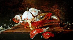 Stillleben mit Fisch
