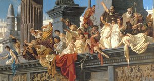 Das Wagenrennen (Detail)