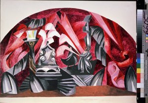 Bühnenbild für das Stück "Romeo und Julia" von William Shakespeare von Alexandra Alexandrowna Exter
