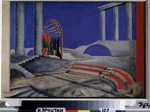 Bühnenbild-Revue für die Ausgabe Decors de Theatre von Alexandra Alexandrowna Exter