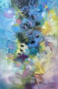 Träumende Pastellblumen