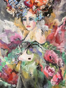 Ätherisches florales Porträt von Alexandra Higgins