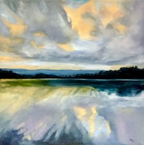 Goldene Himmelsreflexion