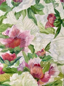 Lebendige rosa Pfingstrosen von Alexandra Higgins