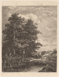 Reiter an einem Teich von Alexandre Calame
