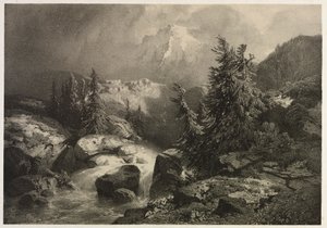 Sturm in den Alpen