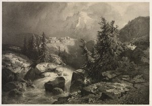 Sturm in den Alpen