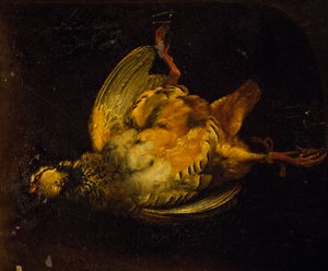 Stillleben mit Rebhuhn, Gemälde von Alexandre-Francois Desportes, Frankreich