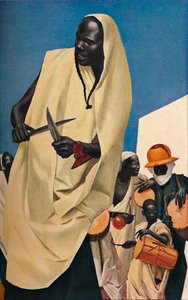 Der Kuli-Kuta-Tanz, Niamey, 1926 von Alexandre Jacovleff