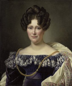 Johanna Henriette Engelen, zweite Frau von Daniel Francis Schas (1789-1878) von Alexandre Jean Dubois Drahonet (signed by artist)