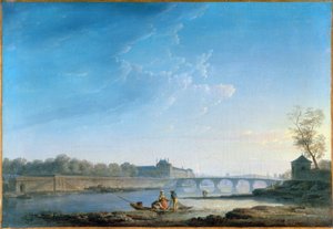 Der Quai des Tuileries, der Pont-Royal, die Grenouillère, ca. 1780