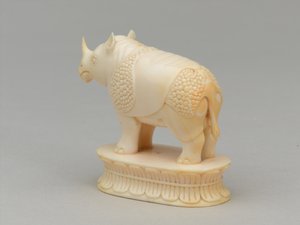 Weißer Läufer, Schachfigur, Indien, ca. 1820 von Alexandre Josquin