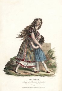 Ballerina Miss Marie Cheza als Jenny im Ballett-Pantomime Jenny von Jean-Louis Aumer, Panorama Dramatique