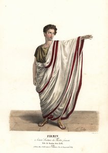 Jean-Baptiste Firmin als Faustus in der Tragödie Sylla von Victor Joseph Etienne de Jouy, Theatre Francais von Alexandre Marie Colin