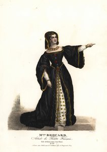 Miss Suzanne Brocard als Alicia in Jane Shore (Richard III und Jeanne Shore) von Nepomucene Lemercier, Théâtre Français von Alexandre Marie Colin