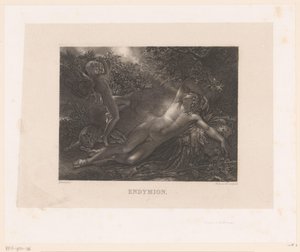 Endymion besucht von Diana von Alexandre Vincent Sixdeniers