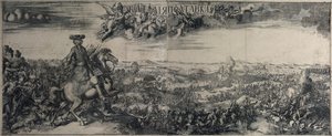 Die Schlacht von Poltawa am 27. Juni 1709, 1715 von Alexei Fyodorovich Zubov