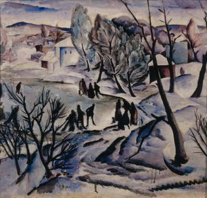 Winter. Gefrorener Teich