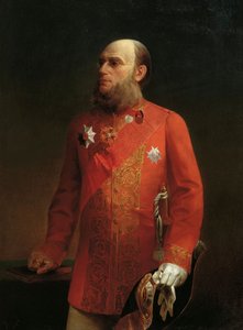 Porträt des russischen Geographen Pyotr Semenov-Tyan-Shansky, 1827-1914, 1874 von Alexei Mikhailovich Kolesov
