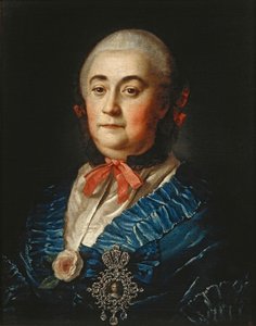 Porträt von Anastasia Izmaylova 1703-1761, 1759