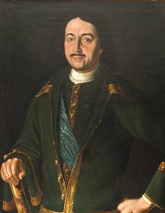 Porträt von Kaiser Peter I. der Große 1672-1725, 1758