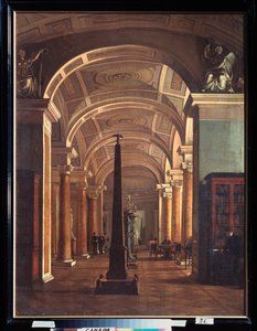 Ansicht der Bibliothek der Eremitage in Sankt Petersburg von Alexei Vasilievich Tyranov