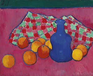 Blauer Vase mit Orangen, 1908