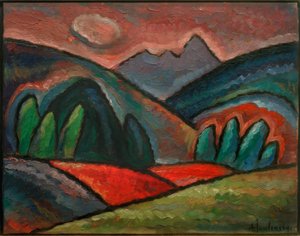 Landschaft bei Oberstorf von Alexej von Jawlensky