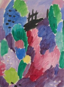 Roter Weg, St. Prex von Alexej von Jawlensky