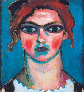 Junge Frau mit grünen Augen, ca. 1910