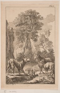 Der Wolf, das Schaf und das Lamm