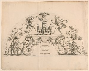 Titelblatt von "Divers Desseins de grands Eventails, Ecrans, et autres Ornemens" von Alexis Loir